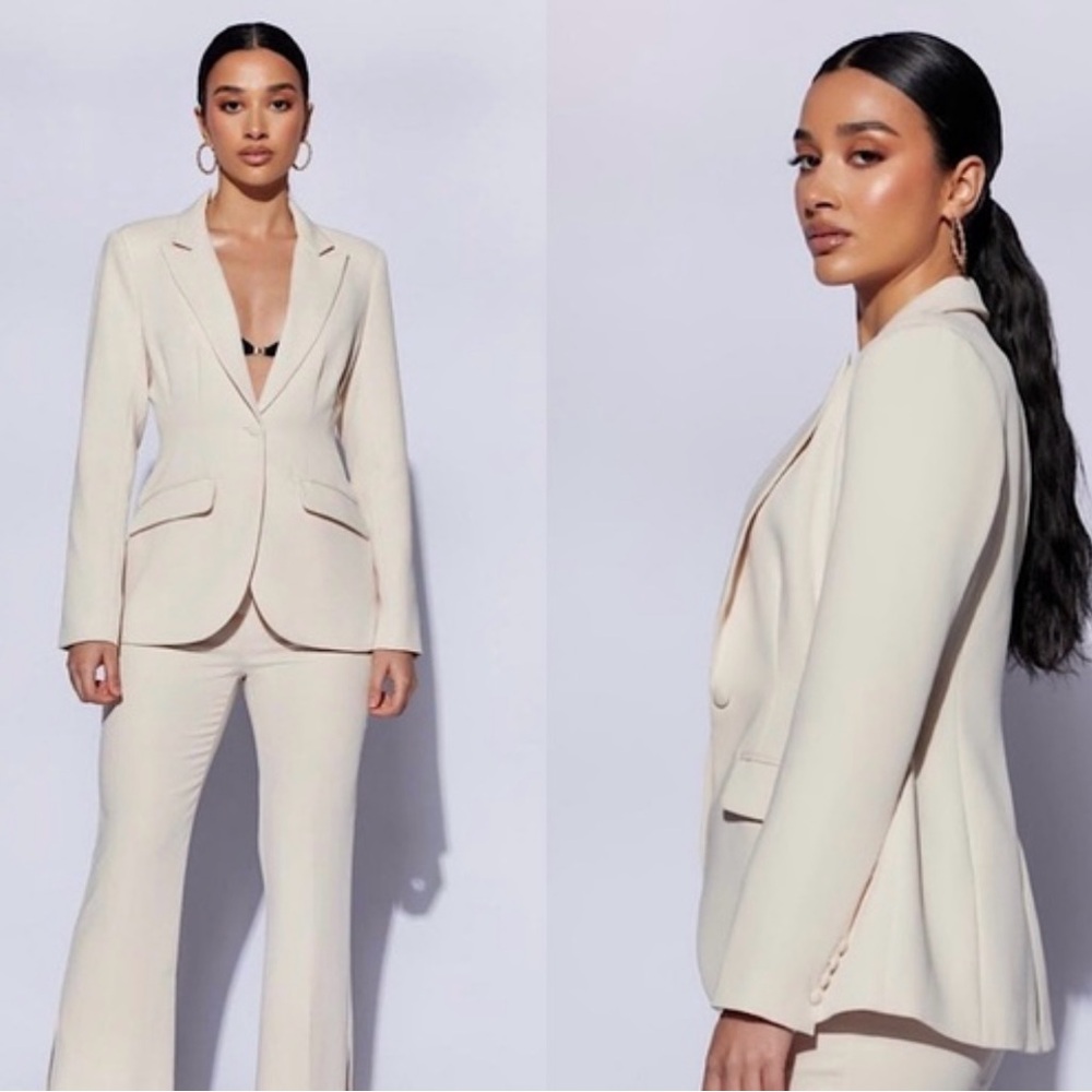 Meshki Cream Blazer